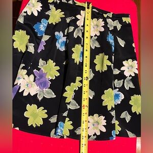 Floral Black Skirt